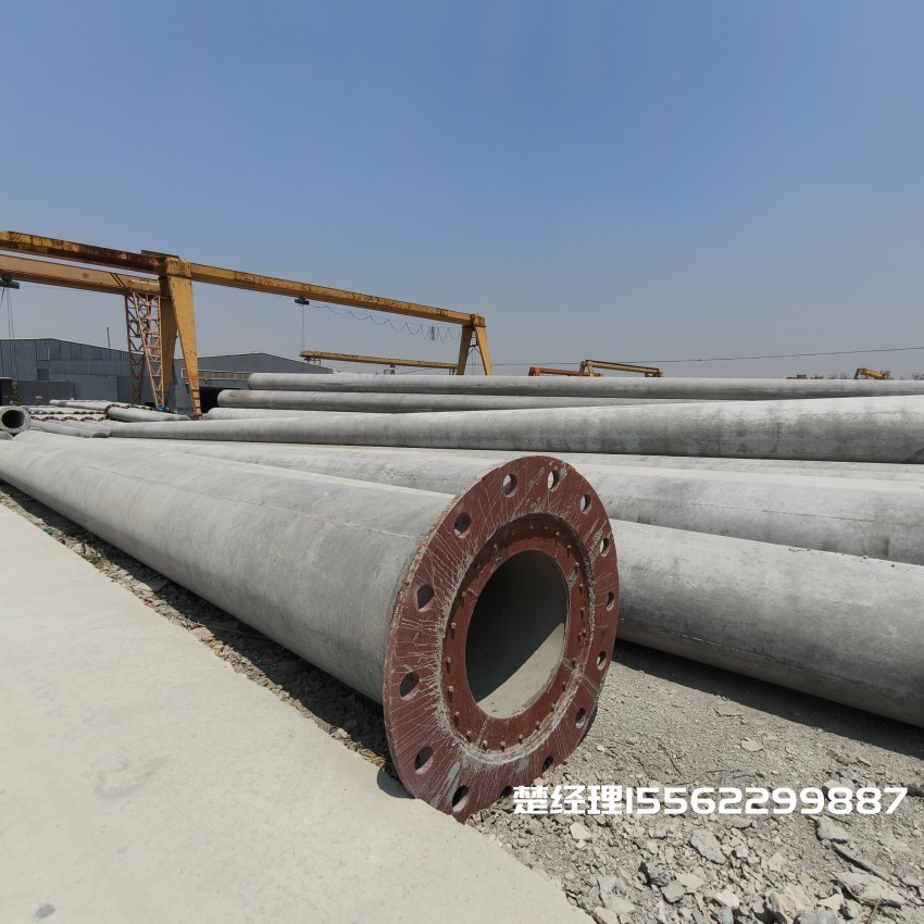 水磨沟12米无拉线电杆